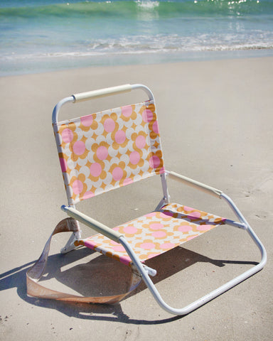 Retro Dot Foldable Beach Chair