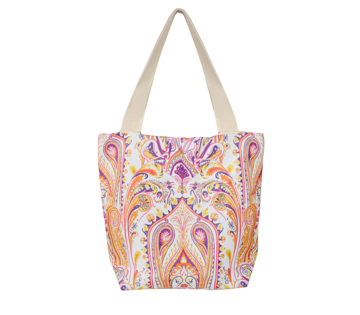 Beach Bag With Inner Pocket  - Nomad Paisley
