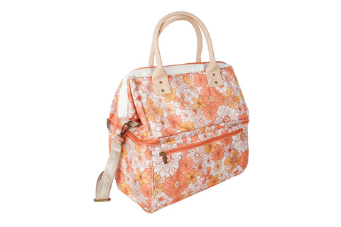 Insulated Picnic Cooler Bag - Hippie Daisies