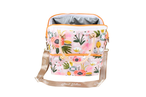 Insulated Peony Bloom Cooler Bag