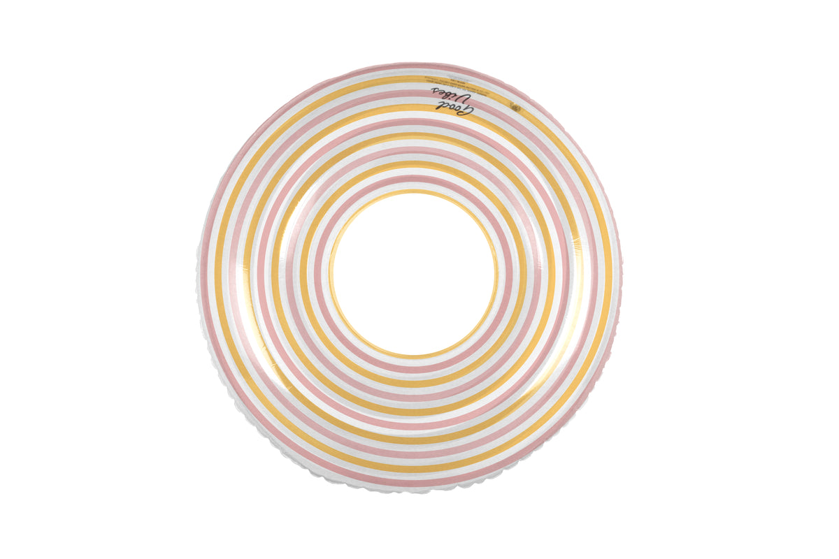 Good Vibes Stripe Swim Ring 108cm