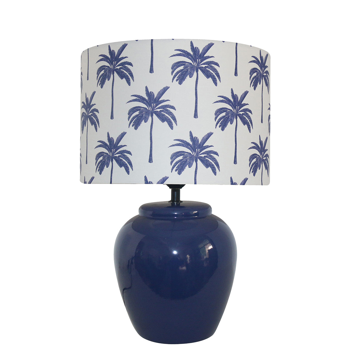 Herman Palm Print Ceramic Table Lamp