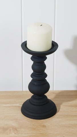 Kelli Candle Holder Black 20.5 x 11 x 11cm