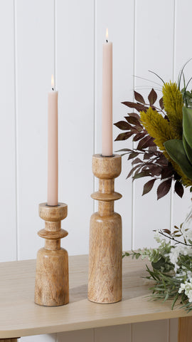 Small Andi Wooden Candle Holder