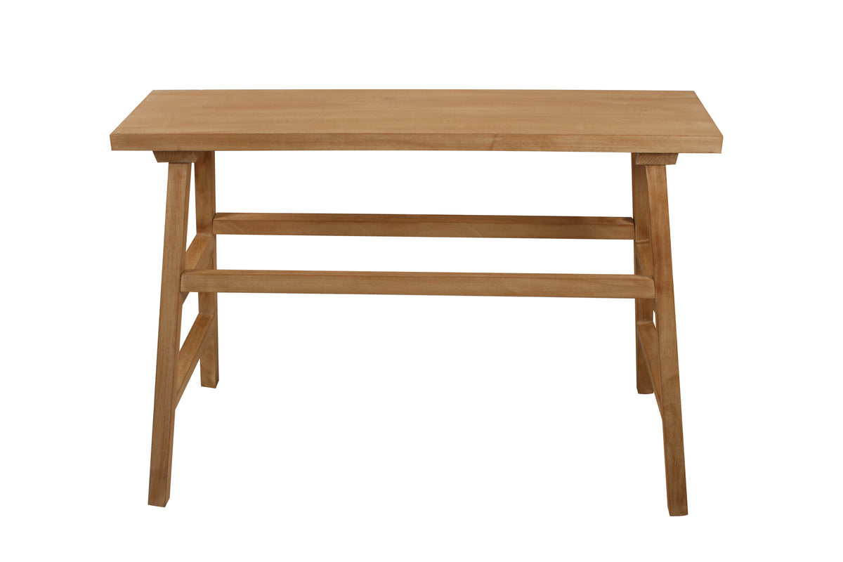 Natural Wooden Bench, Stand, Hall Table, Knock Down 120 x 85 x 50cm