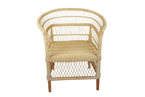Natural Malawi Style Rattan Chair, 76 x 76 x 57cm
