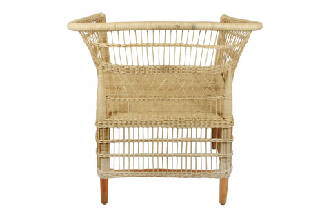 Natural Malawi Style Rattan Chair, 76 x 76 x 57cm