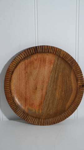 Iblis Mango Wood Round Plate