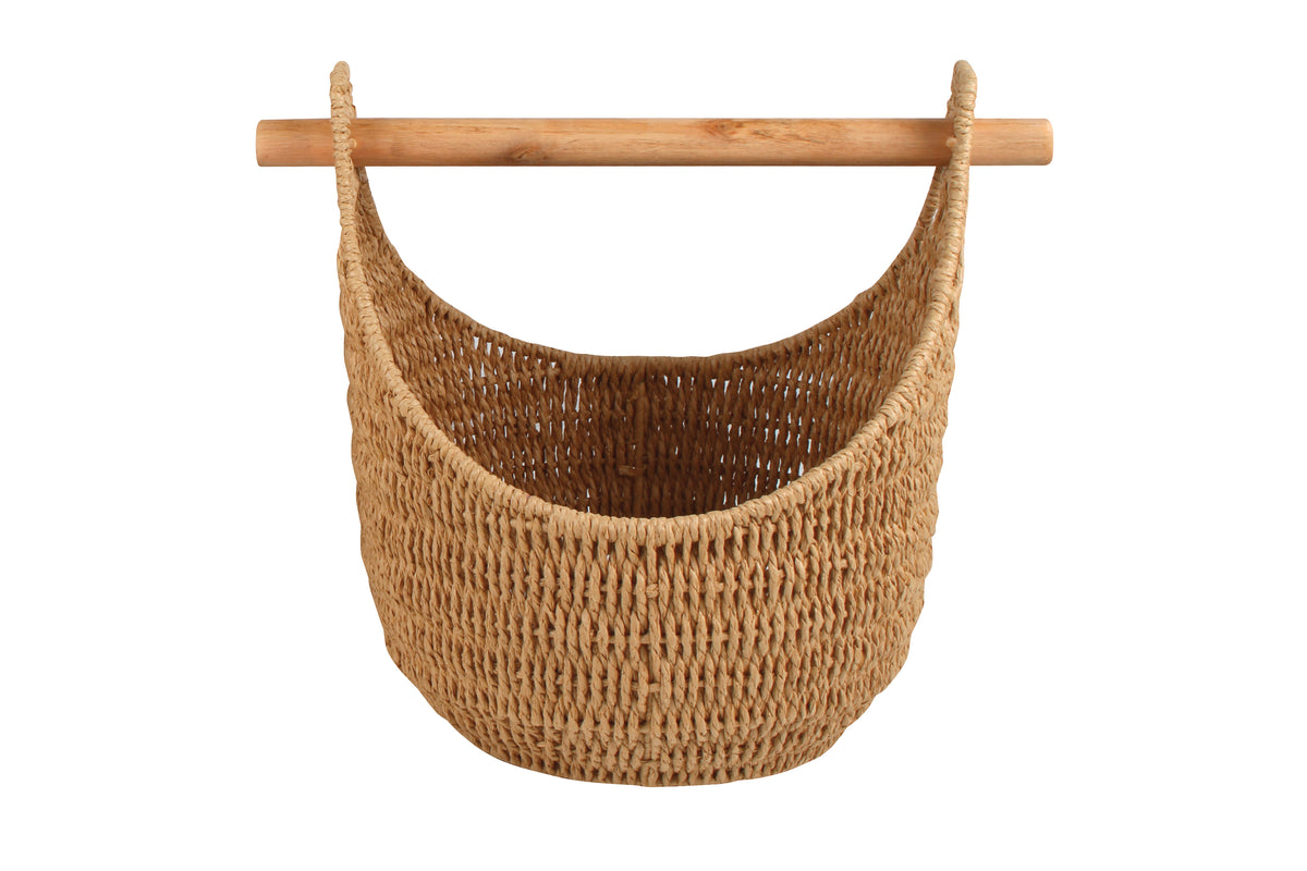 Hazel Storage Baskets With Removable Pole Natural