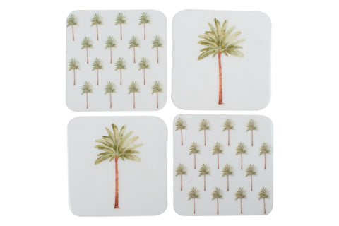 St Barts Palm Coasters Set Of 4