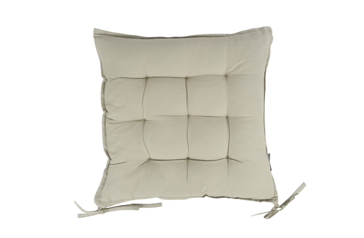 Sheena Seat Cushion With Ties Sage 40 x 40cm