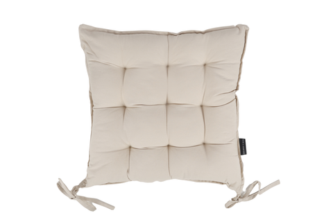 Sheena Seat Cushion With Ties Cream 40 x 40cm
