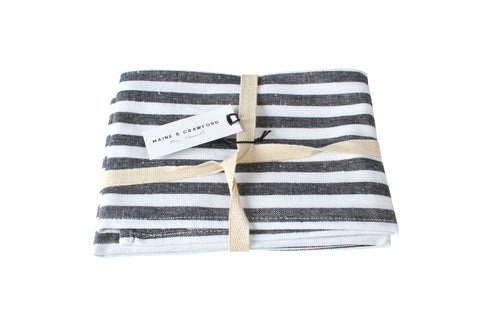 Macha Stripe Cotton 2 Pk Tea Towels 60 x 40cm