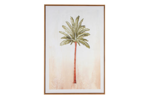 St Barts Watercolour Palm Canvas 90 x 60cm