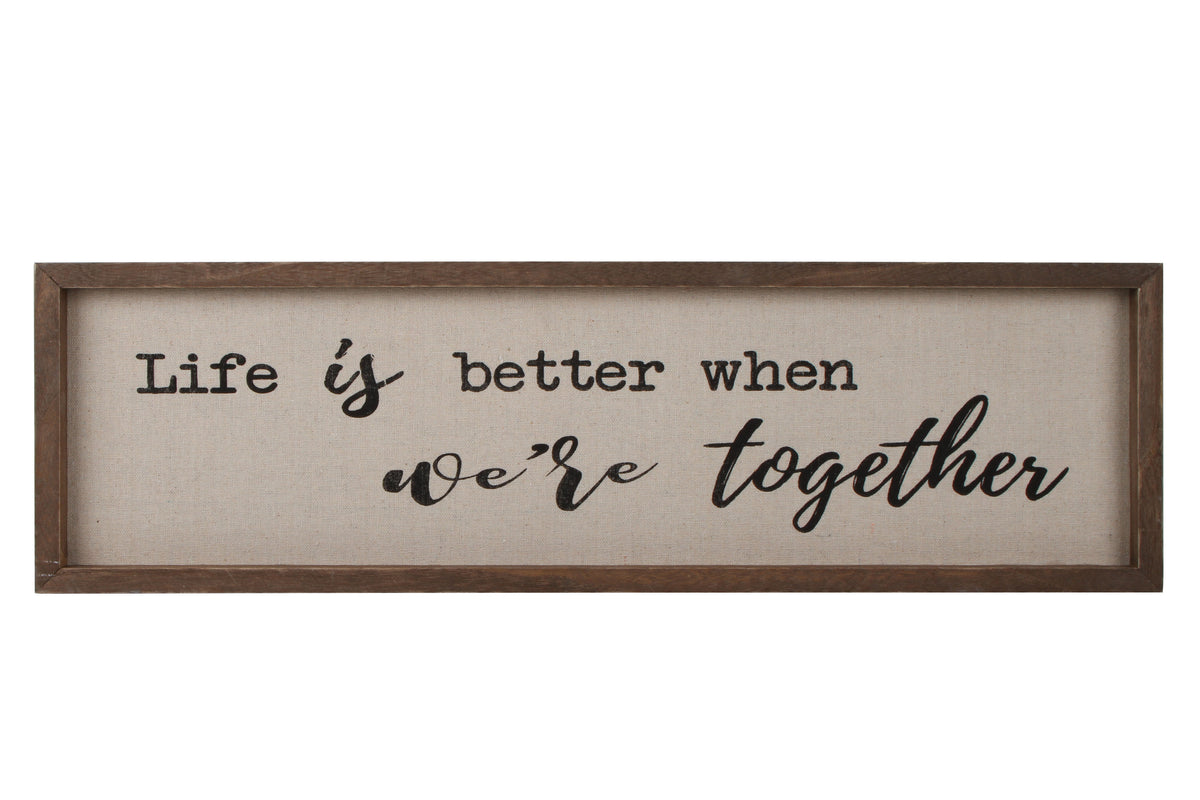 Delilah Collection Life Is Better Frame 60 x 18 x 3cm