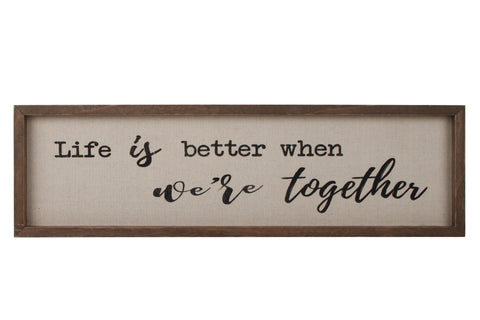Delilah Collection Life Is Better Frame 60 x 18 x 3cm