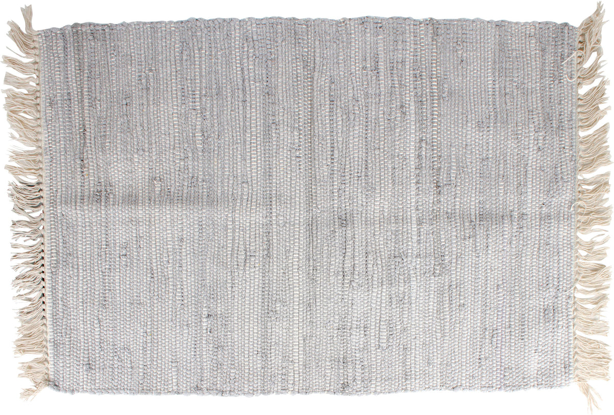 Santorini Cotton Rug Grey 90 x 60cm