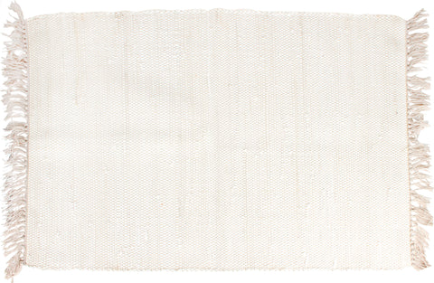 Santorini Cotton Rug Ecru 90 x 60cm