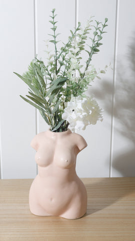 Neisha Nude Female Ceramic Vase  18 x 13 x 9cm