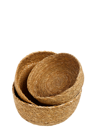 Chaka Set Of 3 Seagrass Baskets