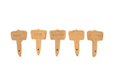 Handmade Terracotta Herb Labels - Set Of 5
