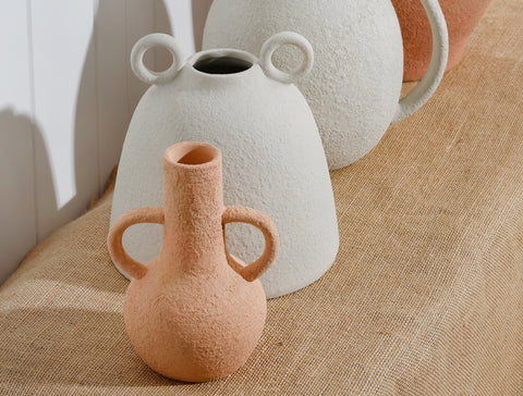 Paola Ceramic Vase Terracotta 15.5 x 12 x 9.5cm