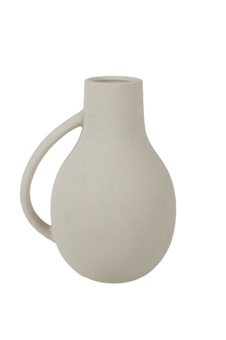 Paola Ceramic Vase Cream/Grey 25 x 20.5 x 16.5cm
