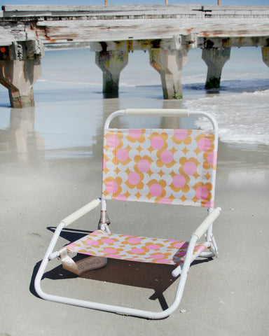 Retro Dot Foldable Beach Chair