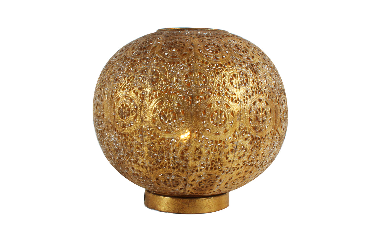 Baylie Gold Palm Iron Table Lamp 29 x 29 x 25cm