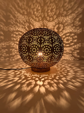 Baylie Gold Palm Iron Table Lamp 29 x 29 x 25cm