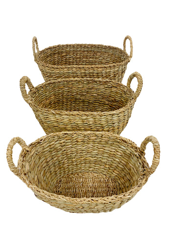 Flic Set Of 3 Typha Basket