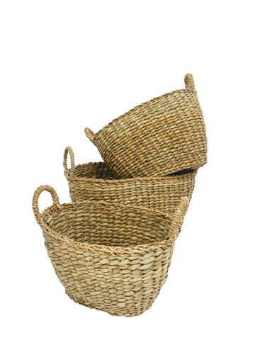 Flic Set Of 3 Typha Basket