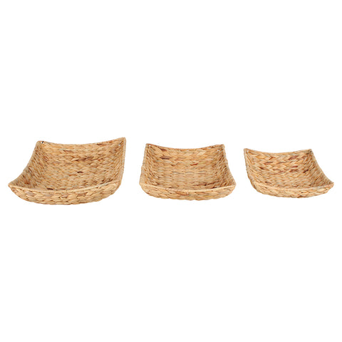 Hyace Set Of 3 Rectangle Hyacinth Basket