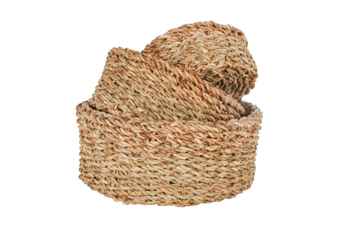 Nambucca Set Of 3 Seagrass Round Basket