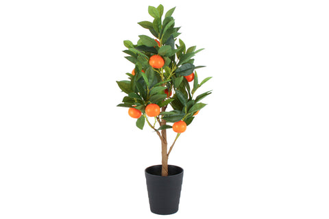 Orange Tree Real Touch In Plastic Pot 50cm