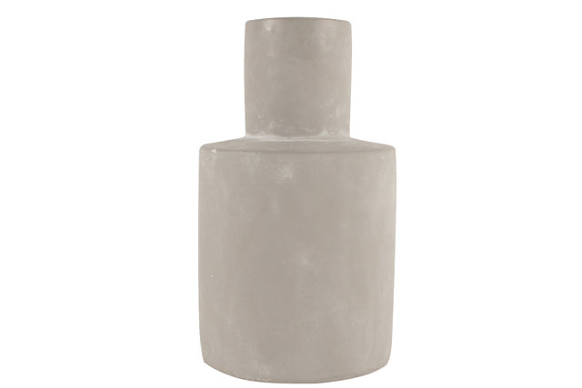 Antonio Concrete Vase Grey 20.5 x 12cm in Australia