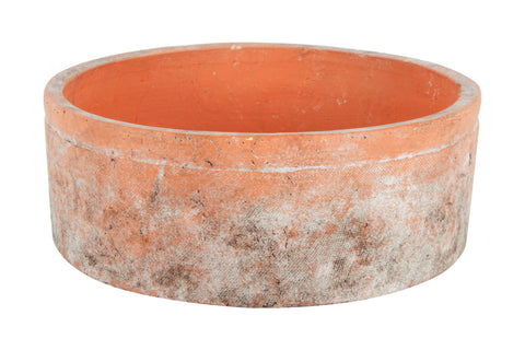Sersi Antiqued Face Concrete Pot Terracotta 29 x 29 x 10cm