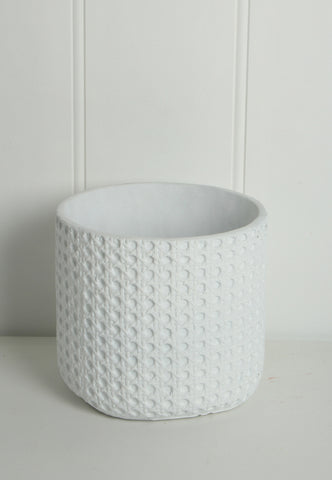 Henry Textured Cement Pot 18 x 17cm