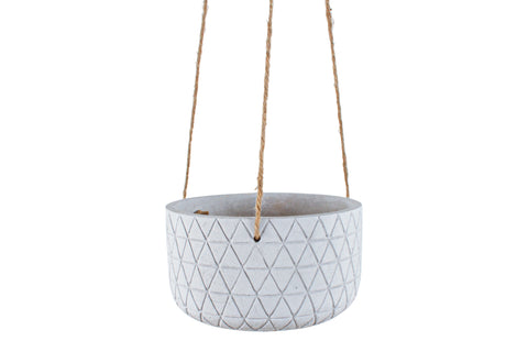 Destiny Hanging Pot Planter Concrete 19 x 11cm