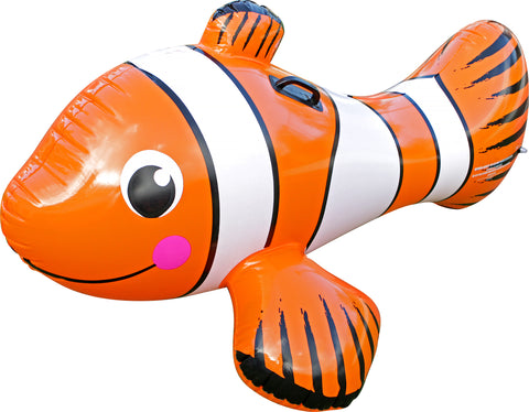 AirTime™ Inflatable Jumbo Clown Fish with Handles 147x87x56cm - Ages 3+