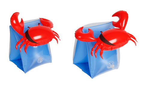 AirTime™ Inflatable 3D Crab Design Armbands Set of 2 - Age 3-6yrs