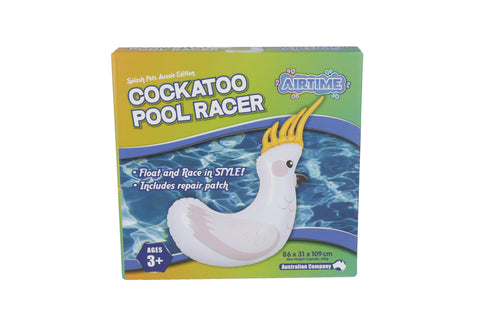 AirTime™ Inflatable Cockatoo Pool Racer 92x32x85cm Age3+