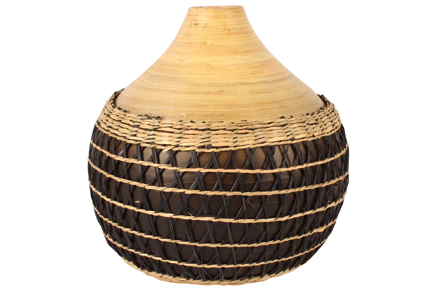 Abui Bamboo Vase 26 x 25cm for Sale in Australia