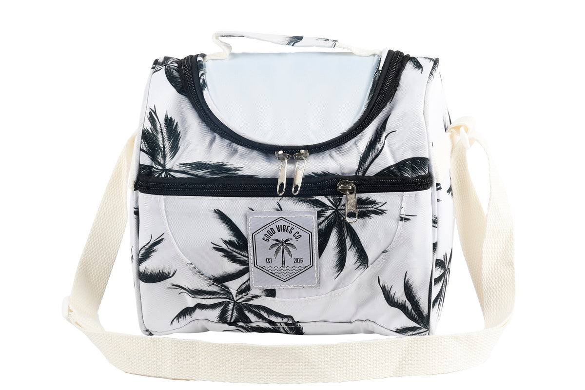 Good Vibes™ Lunch Cooler Companion, Removable Shoulder Strap, Zipped Storage Pocket - Havana