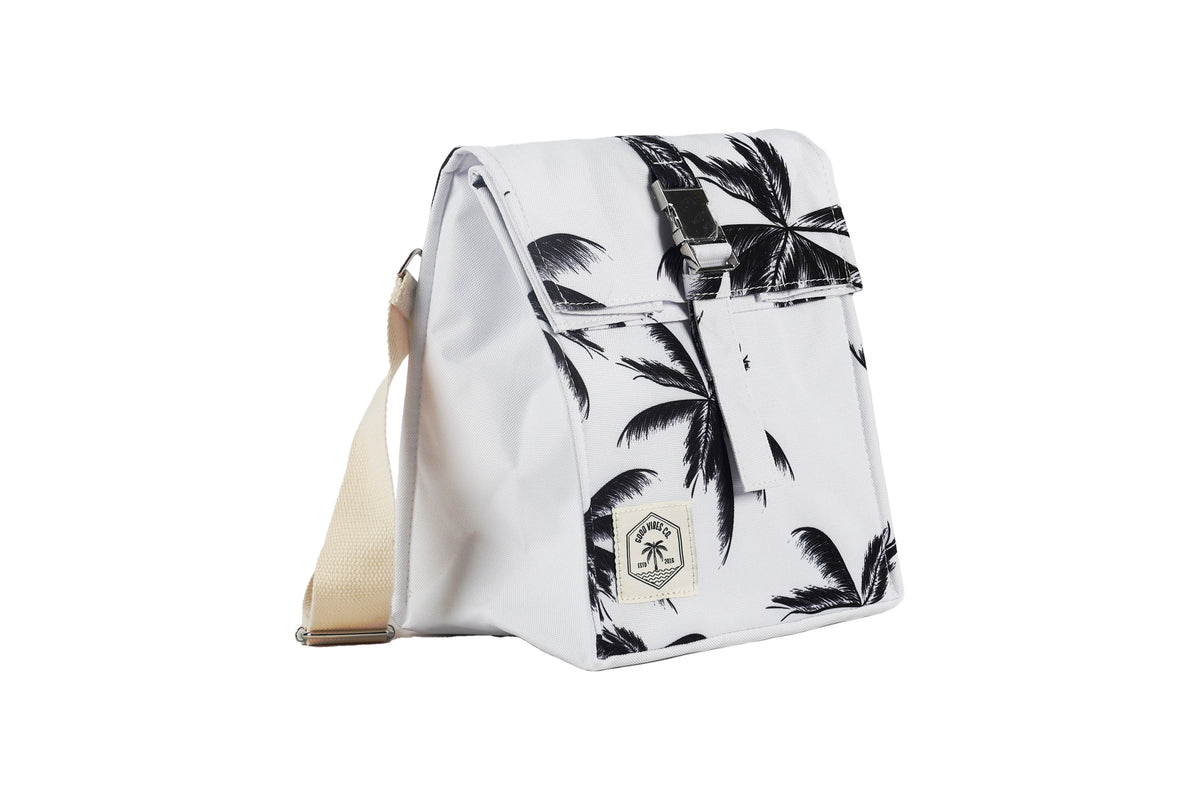 Insulated Lunch Bag, Removable Shoulder Strap, Metal Buckle - Havana