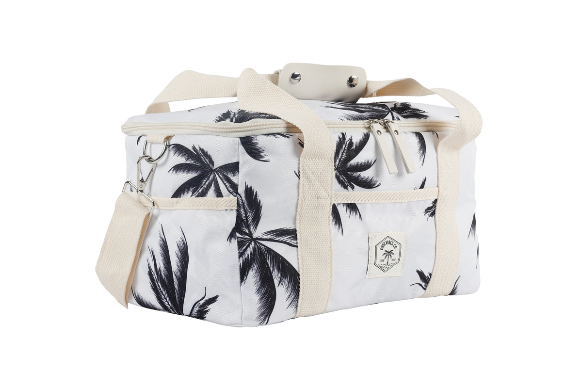 15 Can Deluxe Cooler Bag, Insulated Lining, Removable Shoulder Strap, Storage Pocket - Havana