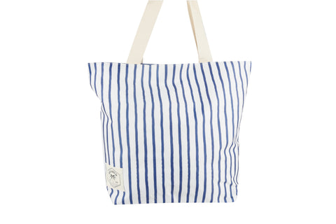 Good Vibes™ Beach Shopping Bag, Inner Pocket, Carry Handles - Retro Summer