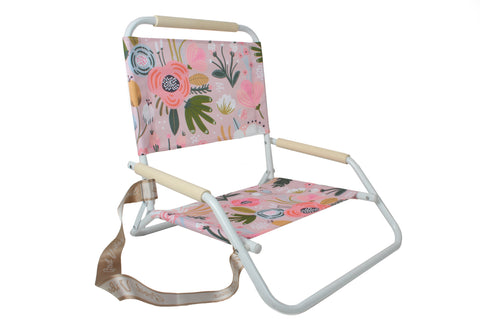 Peony Bloom Foldable Beach Chair
