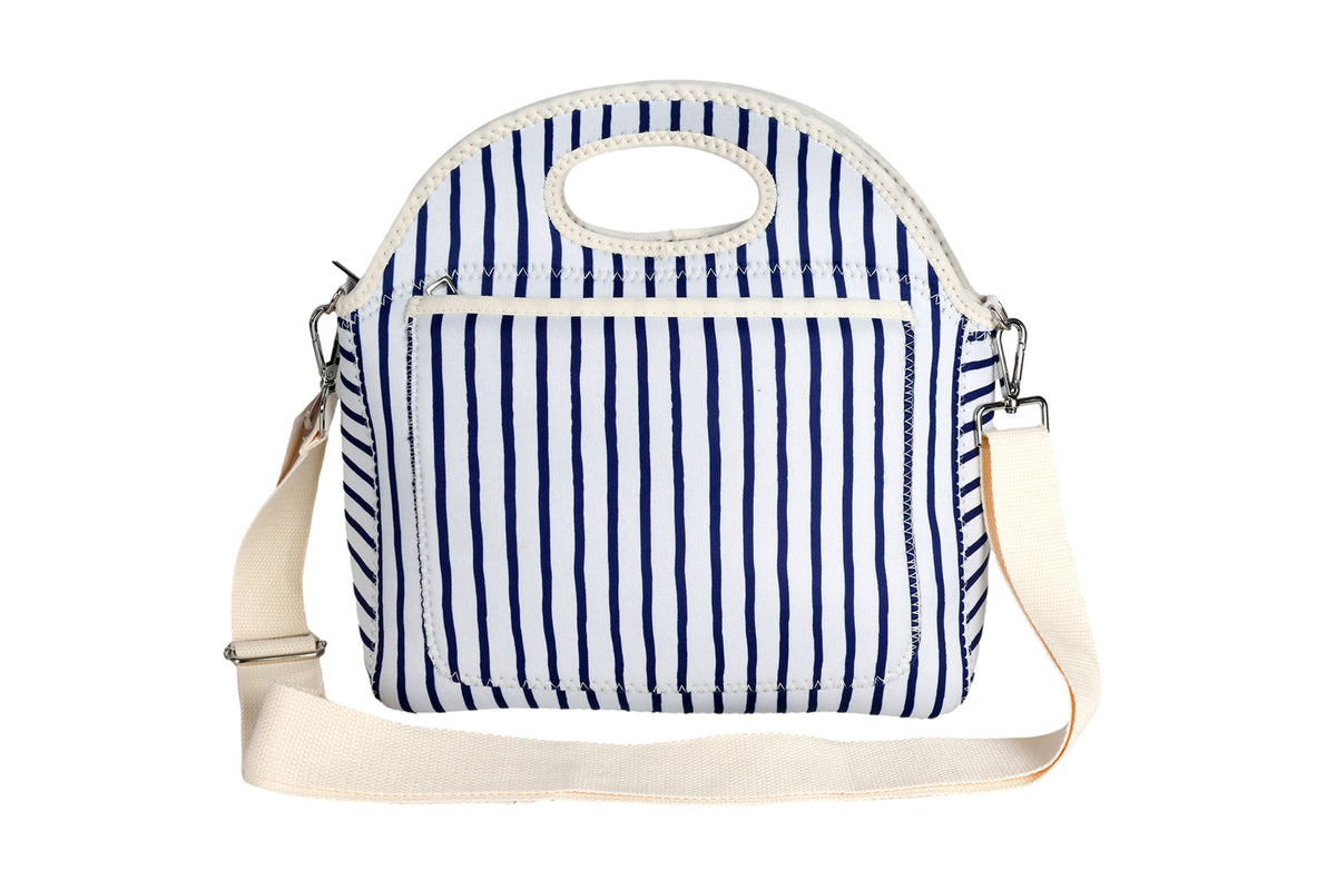 Neoprene Lunch Cooler Bag with Shoulder Strap - Mediterranean