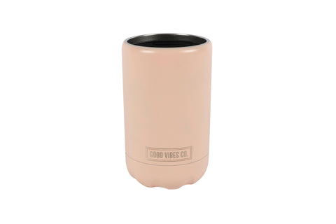 Good Vibes™ Insulated Double Wall Stainless Steel Regular Bottle & Can Cooler - Terra Blush